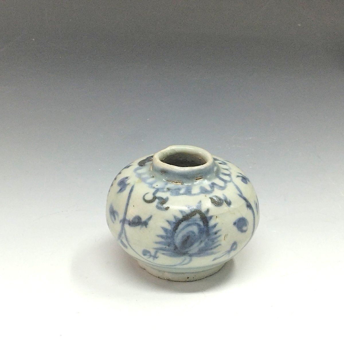 茶道具 安南 月字 兎 角丸口 茶入 16世紀 ベトナム 茶器 濃茶 古玩 古物 茶道具 安南 月字 兎 角丸口 茶入 16世紀 ベトナム 茶器 濃茶 古玩
