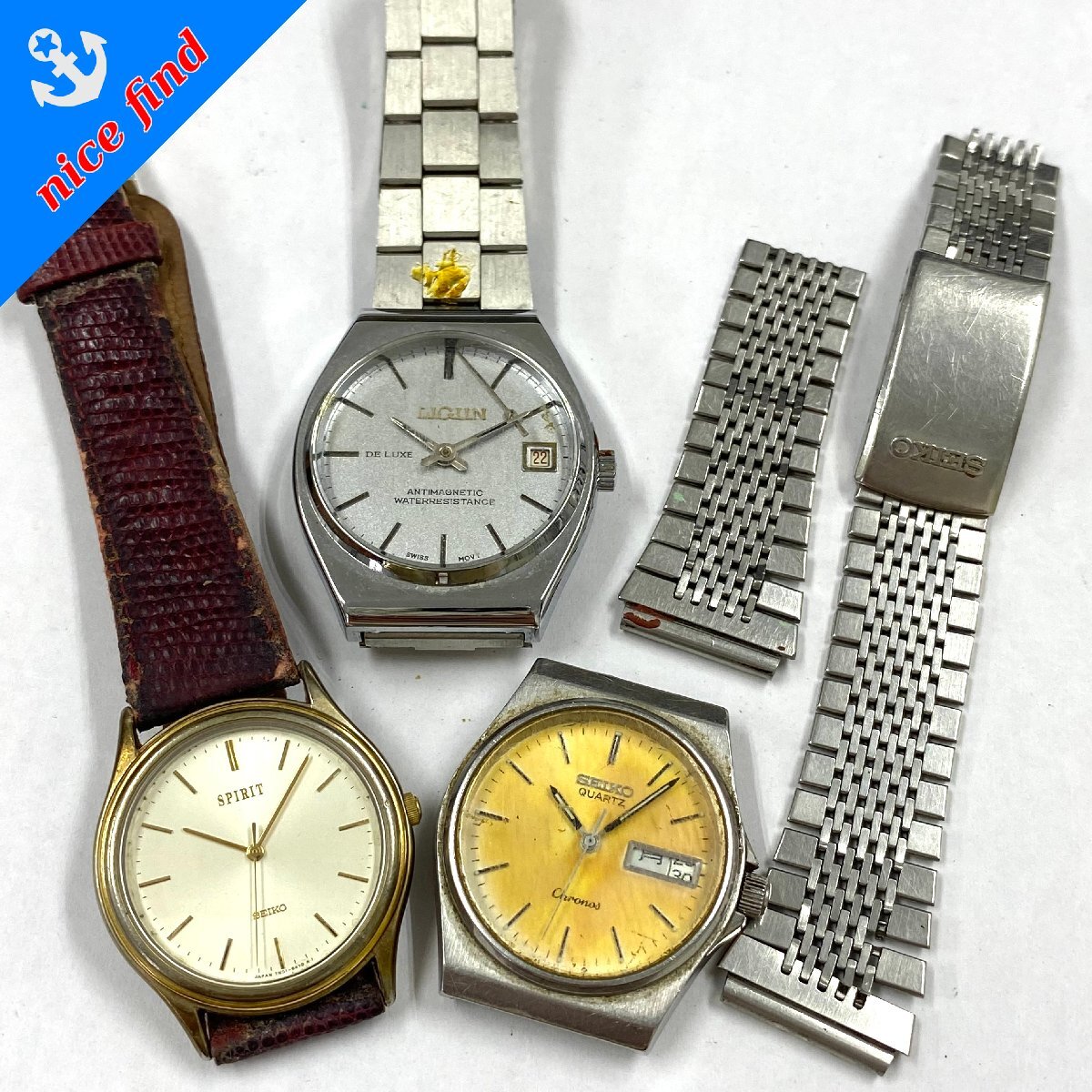 【外観美品/新品電池】 SEIKO クロノス メンズ 腕時計 デイデイト Yahoo!オークション -「seiko chronos」の落札相場・落札価格