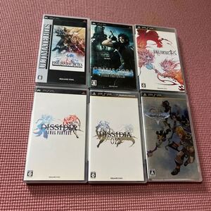 【PSP】 ファイナルファンタジータクティクス 獅子戦争 零式 クライシスコア ディシディア など6本セット スクウェアエニックス FF