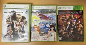 ★☆XBOX360 デッドオアアライブ4・5&エクストリーム2 3本セット 中古☆★