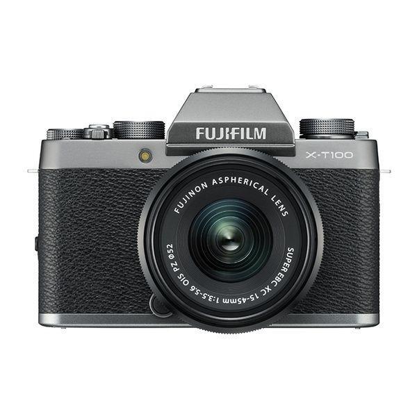 美品　X-T100レンズキット + アクセサリー 中古】FUJIFILM 富士フイルム X-T100 レンズキット シャンパン