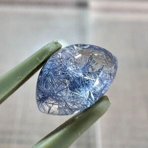 デュモルチェライトインクォーツ ルース 7-8 天然石 デュモルチェライト ブラジル産