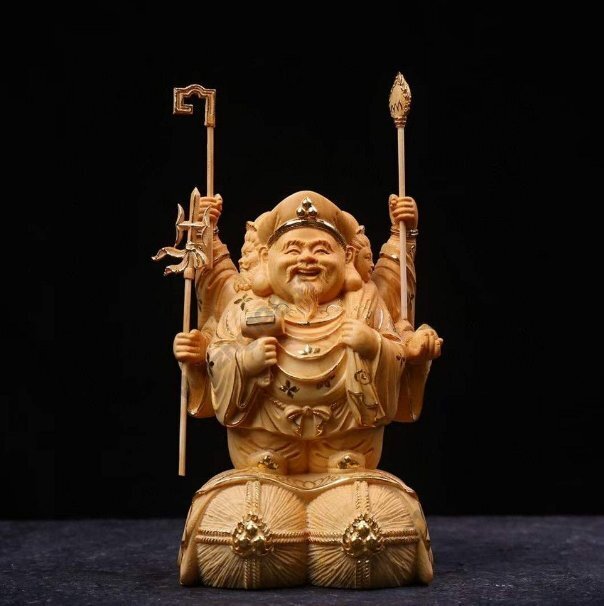 三面大黒天 木製 時代物 骨董品 三面大黒天 木製 時代物 骨董品 - メルカリ