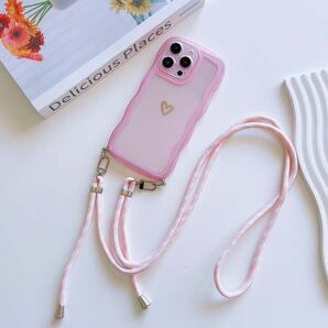 iPhone15 ケース うねうね可愛い ストラップ付 TPU素材 柔らか耐衝撃 全5色