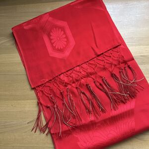2 美品★七五三 しごき 赤色★着物 和服 和装小物 和柄