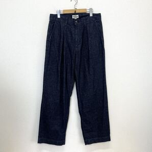 CALEE キャリー CL-20AW014 More yarn denim trousers デニムトラウザーパンツ ワンタック ストレート タグ付 S 10128109