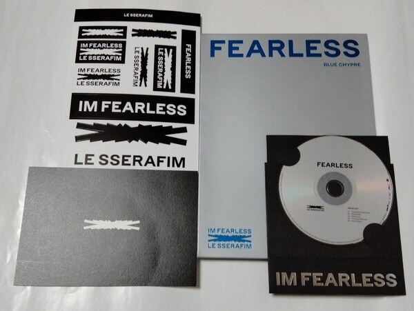送料込み LE SSERAFIM ルセラフィルム ルセラ CD ステッカー 1st Mini Album ☆FEARLESS☆ 5曲 韓国盤 K-POP