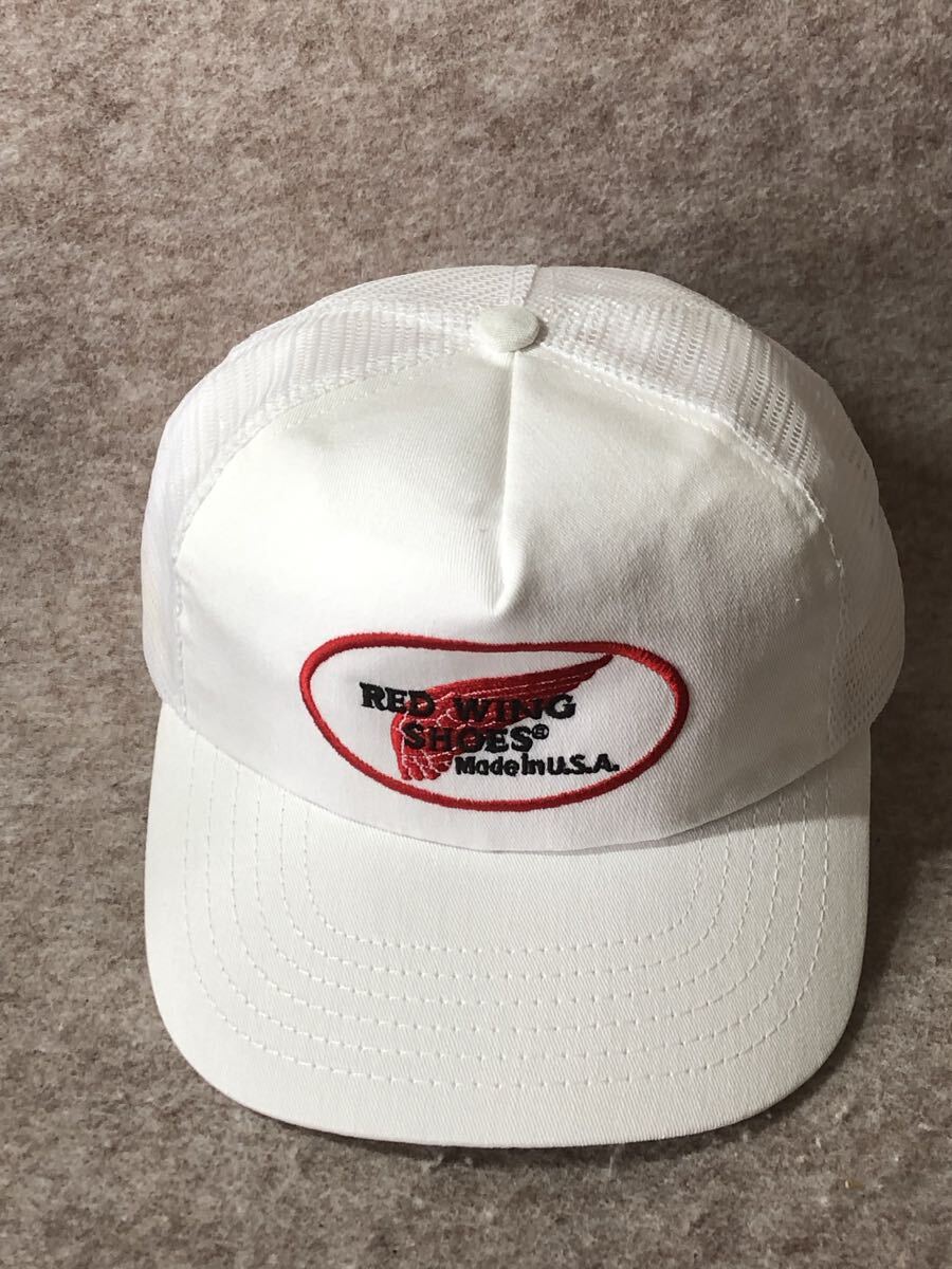 イ*チ様 RED WING キャップ USA デッドストック 古着 希少 レッド 激レア90s デッドストック☆RED WING レッドウィング 羽根刺繍
