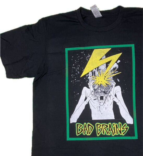 L/新品/BAD BRAINSバッドブレインズ /MINOR THREAT /WARZONE /BLACKFLAG /GORILLA BISCUITS /MADBALL NYHC BEASTIE BOYS/ バンドTシャツ/BK