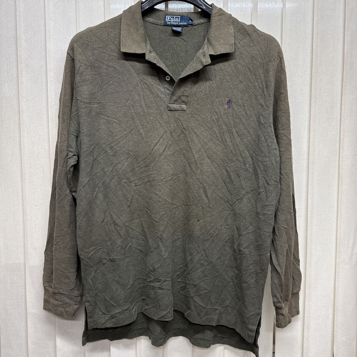 POLO RALPH LAUREN ポロ ラルフローレン 長袖 ポロシャツ Ｌサ