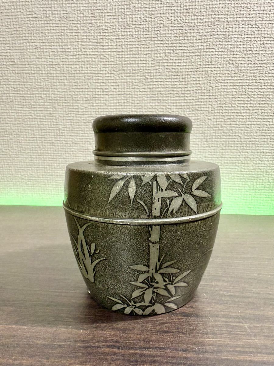 間村自造 茶筒 茶入 茶壺 なつめ 花柄 茶道具 煎茶道具 金属工芸 骨董 間村自造の値段と価格推移は?|12件の売買データから間村自造の