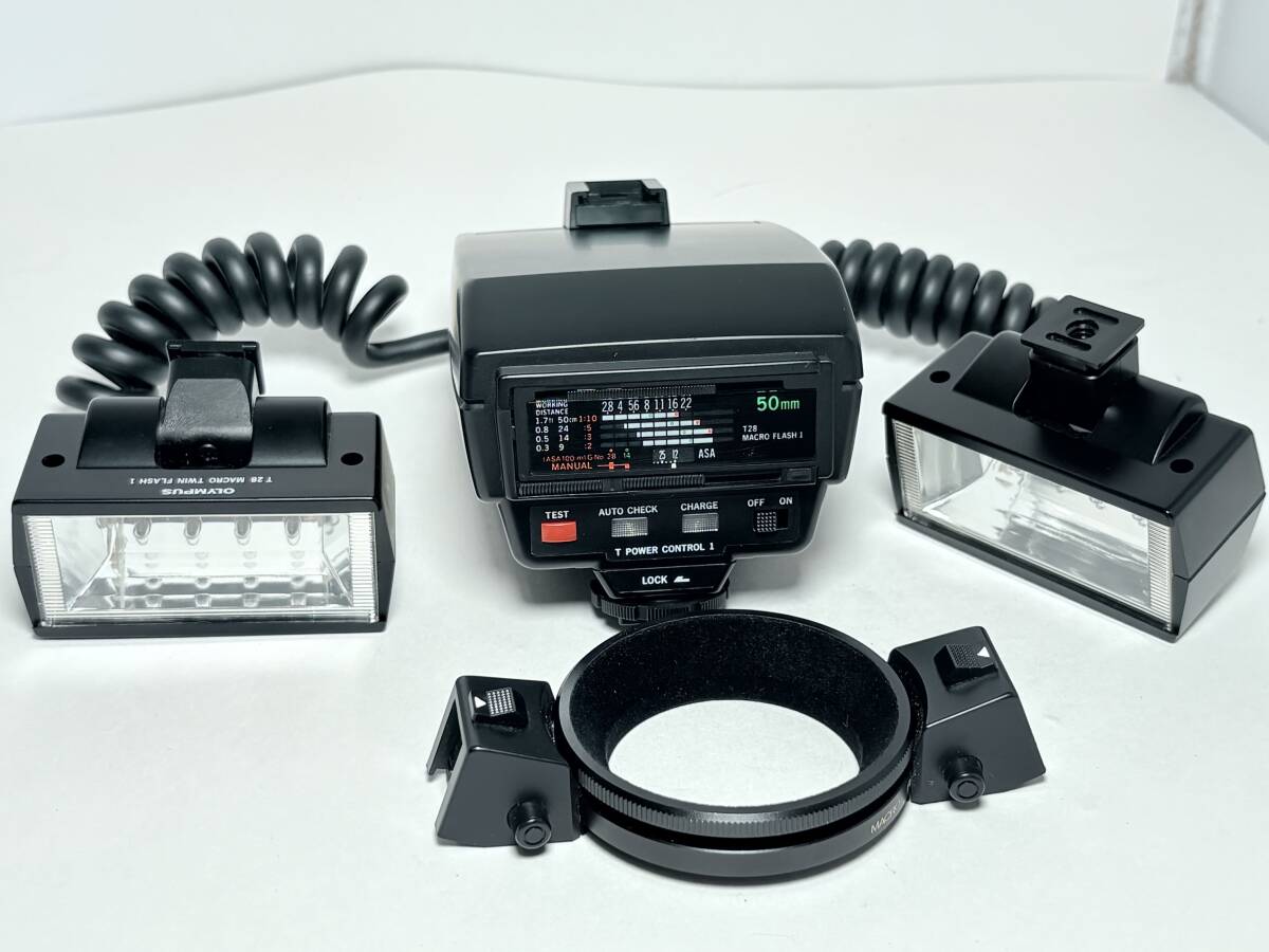 OLYMPUS - 【中古】(オリンパス) OLYMPUS T28 MACRO SINGLE FLASH 1 オリンパス OLYMPUS T28 MACRO TWIN FLASH 1 & SHOE RING セット