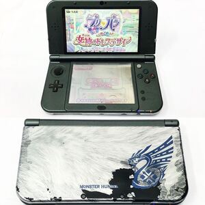 動作品 任天堂 Newニンテンドー3DS LL本体 モンスターハンター4G RED-001 ニンテンドー3DS 本体のみ 初期化済み R店0830