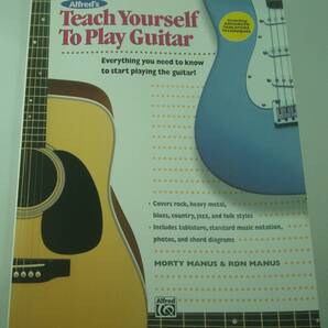 送料無料★CD未開封付 洋書 Teach Yourself to Play Guitar ギターを弾く方法を自分で学ぶ メソッド 音符 コード スケール 曲 教則本