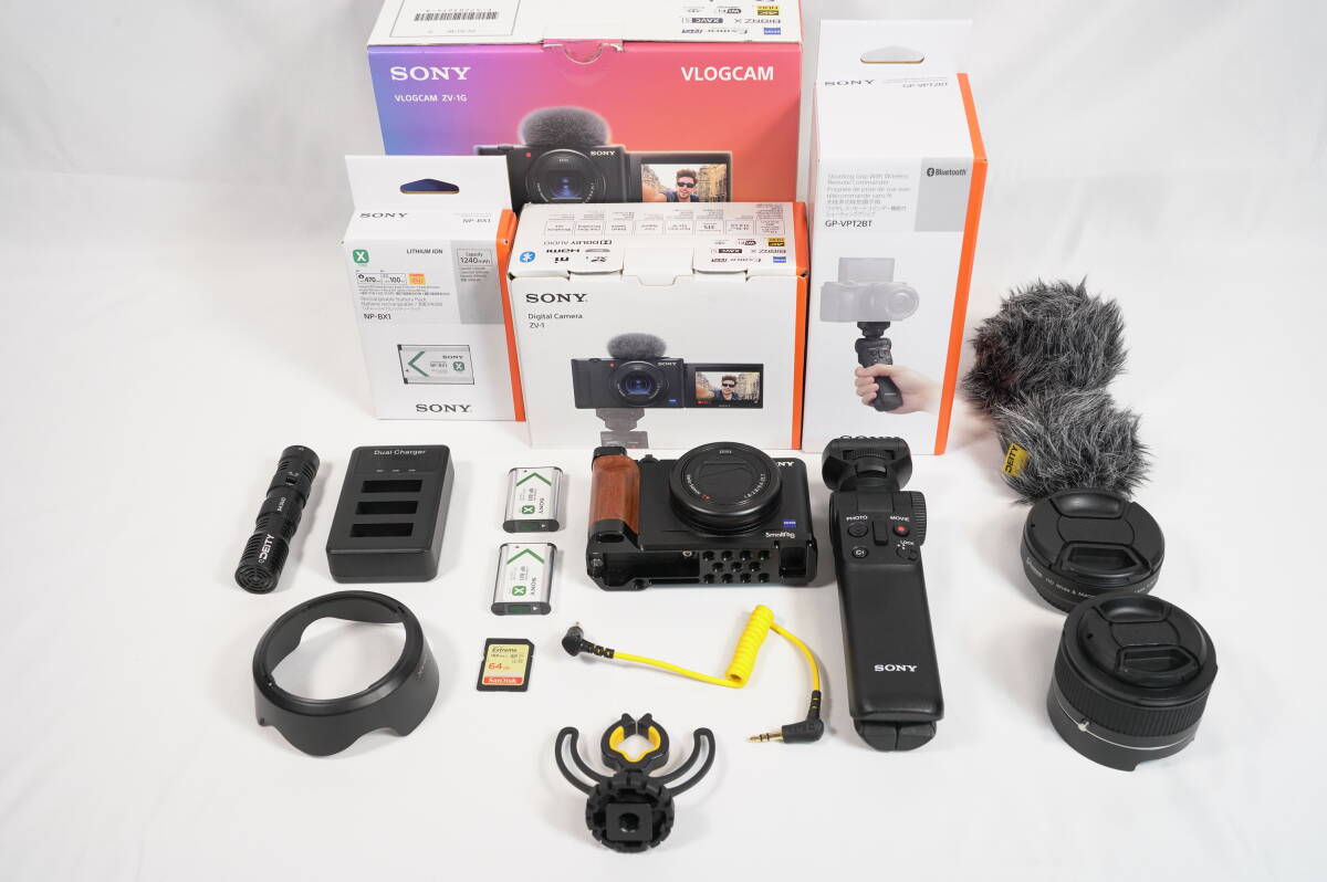 nanana　美品 ZV-1G シューティンググリップキッ SONY VLOGCAM ZV-1G シューティンググリップキット オークション