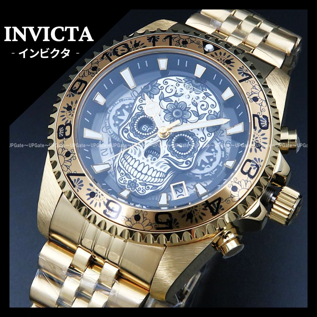 未使用✨インビクタ　プロダイバー　ゴールド　クリスタル　クォーツ　ステンレス 2025年最新】Yahoo!オークション -○invicta○インビクタ