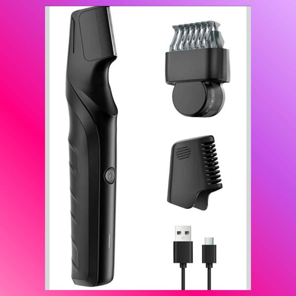 【大特価】ダイヤル式 ボディシェーバー メンズ VIO ムダ毛 髭剃り 電動 新品