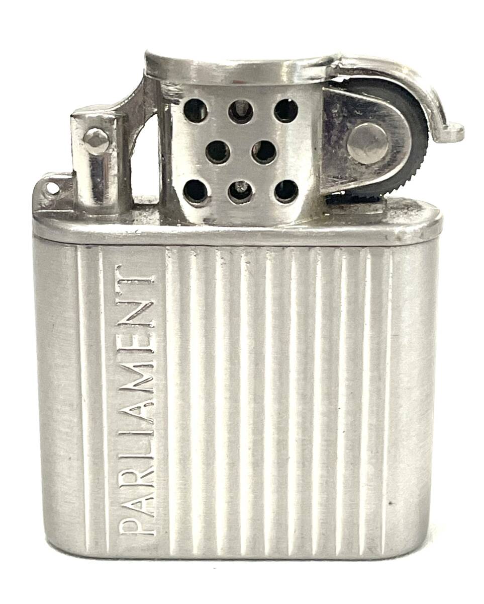 ゼロハリバートン　ガスライター　パーラメント　ダブルネーム　シルバー ゼロハリバートン ガスライター パーラメント ダブルネーム