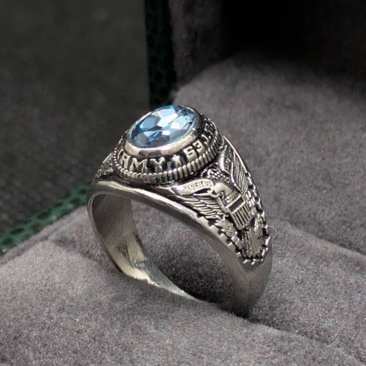 激渋　希少　ヴィンテージ　リング　925 シグネット　ミリタリー　アンティーク ql-r-33-s_0.jpg