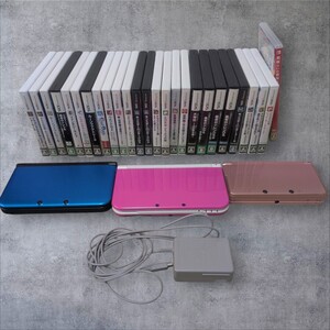 【まとめ売り】3DS/DS 本体3台・ソフト26本セット・充電器 どうぶつの森 ドラクエ モンハン ルーンファクトリー 他 大量 1円〜 Switch