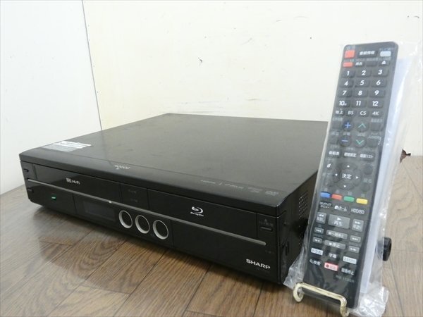 ２３　通電確認済　SHARP　シャープ　BD-HDV22　2010年製　ビデオ一体型BDレコーダー　B-CASカード付属 シャープ BD⁄HDD⁄VHS レコーダー BD-HDV22 2010年製