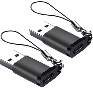 2個セット Type C to USB 変換アダプタ ブラック