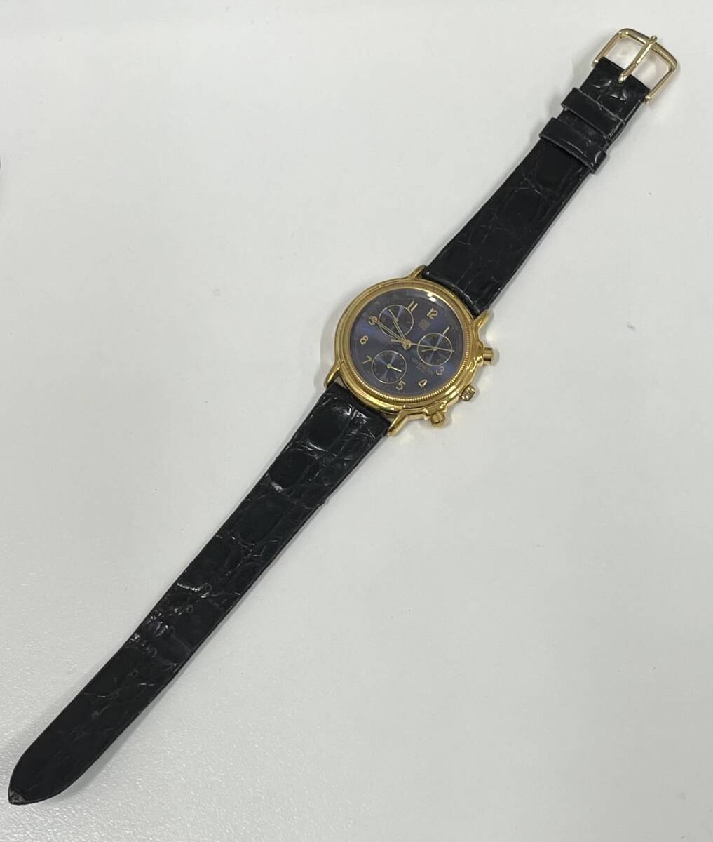 ジバンシイ GIVENCHY ネイビー文字盤 クロノグラフ メンズ腕時計 527 GIVENCHY 保証付 ジバンシー クロノグラフ 1298386 クオーツ