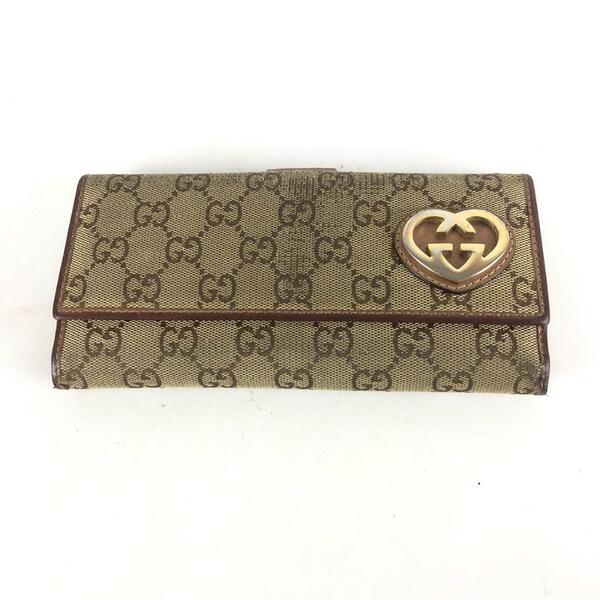 GUCCI グッチ GGキャンバス 長財布 レディース ブランド 財布 カードケース カード入れ お札入れ 小銭入れ コインケース