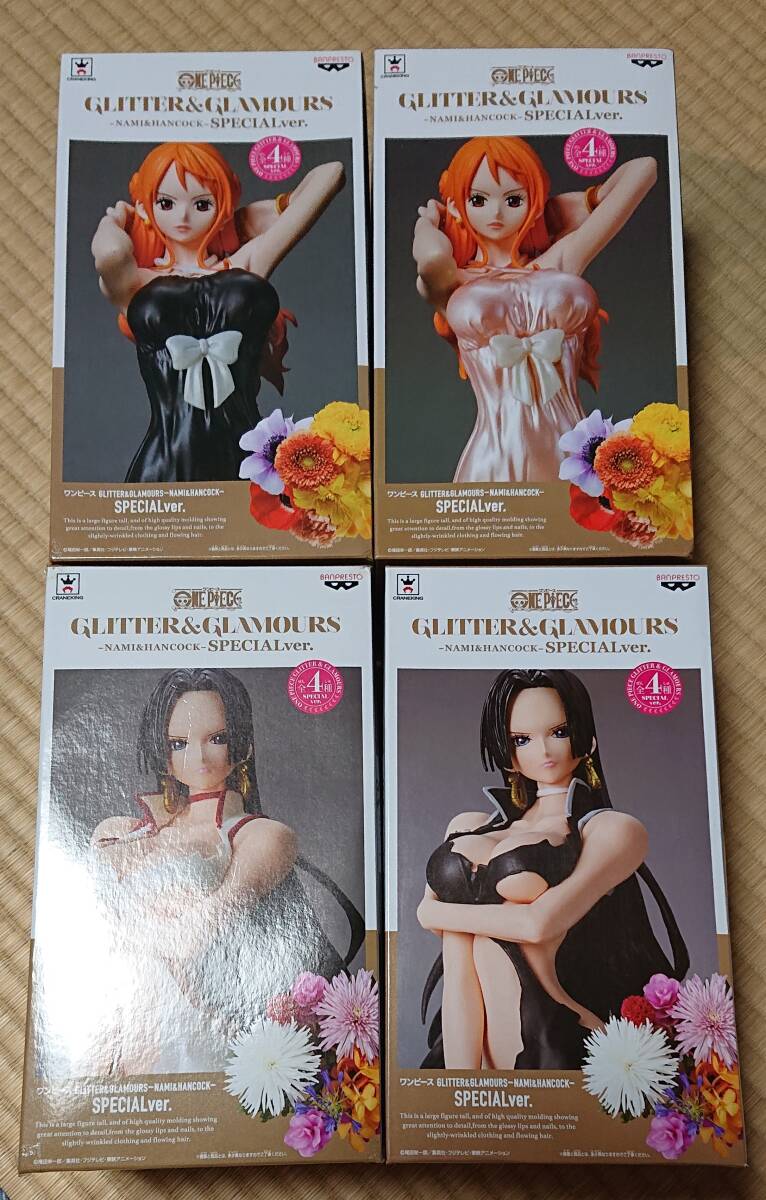新品◆ワンピース GLITTER&GLAMOURS ナミ ハンコック 全４種 ワンピース GLITTER&GLAMOURS NAMI & HANCOCK SPECIAL ver. ボア