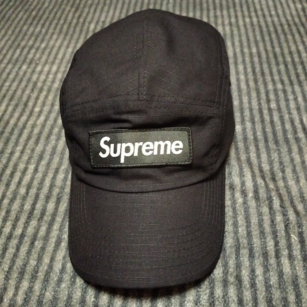 Supreme ジェットキャップ　黒　古着　ヴィンテーブラック　ロゴ Supreme シュプリーム ジェットキャップ ボックスロゴ 帽子