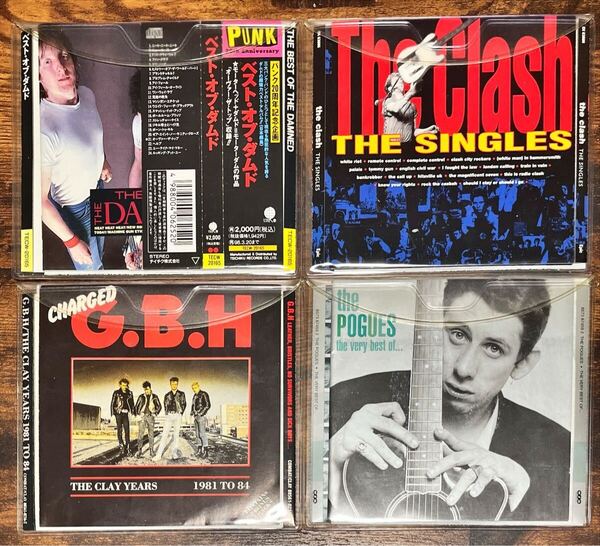 希少廃盤美品! ダムド クラッシュ ポーグス GBH ベスト盤 CD4枚セット