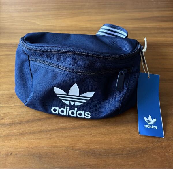 Adidas アディダス アディカラー クラシック ウエストバッグ ブルー