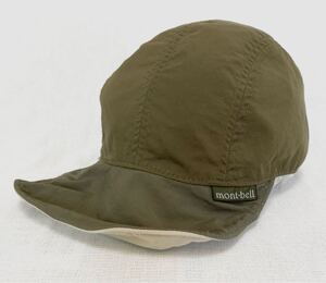 ★美品 mon-bell モンベル リバーシブル キャップ 帽子 Size Free★