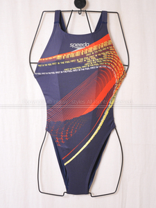 K2050-01#speedo скорость flyingfish flying рыба гонки cut - ikatto .. купальный костюм высокий ноги SD40A05 темно-синий рисунок M