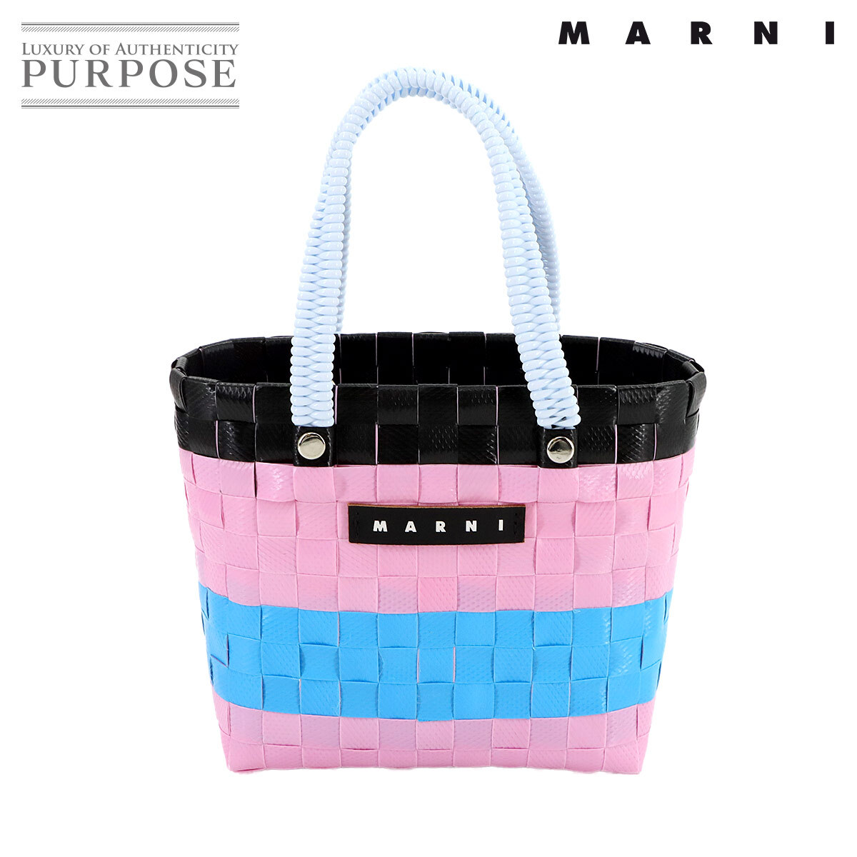 新品未使用マルニカゴバッグ(保存袋付) MARNI マルニ カゴバッグ ハンドバッグ ショルダーバッグ