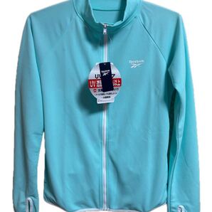 *送料無料*新品*M*Reebok*水陸両用長袖ラッシュガード*グリーン系*フロントジップ*UV遮蔽率90%以上*変色しにくい*リーボック*