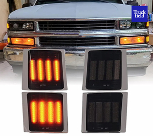 【C/K用LEDコーナー|スモーク】OBSシボレー 1994〜2000 タホ サバーバン C1500 K1500 Truckfield
