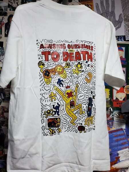 新品│キース・ヘリング│ポップなアート│輸入Tシャツ│海外インポート品│海外サイズS(JP-L)│ホワイト│白│ストリート