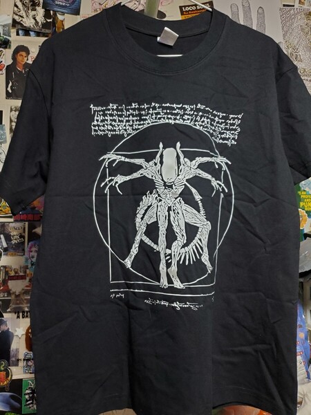 新品│ややプリント質悪い?ため格安出品│エイリアン│ゼノモーフ│輸入Tシャツ│海外インポート品│海外サイズS(JP-L)│黒、ブラック