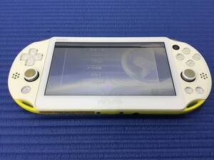 【GB2128/60/0】ジャンク(クリーニング済)★SONY PlayStation Vita 本体★PCH-2000★ホワイト/ライムグリーン★PS Vita★ゲーム機★