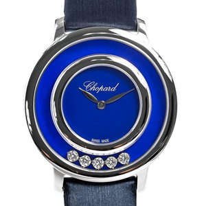 Chopard happy бриллиант наручные часы 209429-1105lapis мужской б/у A товар