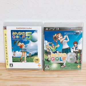 【中古】〈PS3ソフト〉2本セット みんなのGOLF5 みんなのゴルフ6 プレイステーション3 プレステ3★A2508-0082