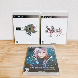 【中古】〈PS3ソフト〉3本セット ファイナルファンタジー13&13-2&ライトニングリターンズ ⅩⅢ プレイステーション3 プレステ3★A2508-0111