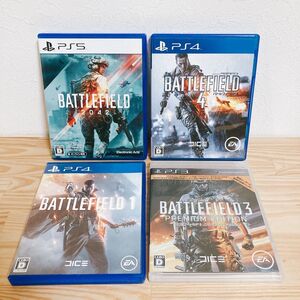 【中古】〈PS5ソフト〉4本セット バトルフィールド1&3&4&2042 プレイステーション5 プレステ5★A2508-0125
