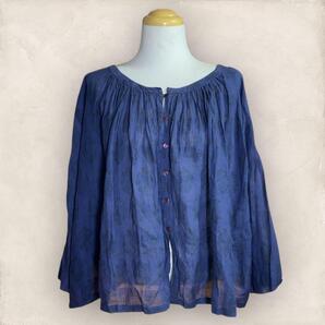 Styled by SOIL ソイル コットン 花柄刺繍スモック ゆったりサイズ