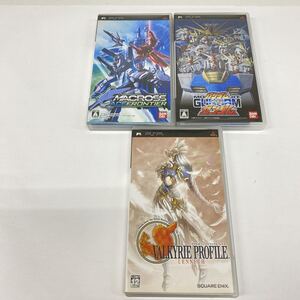 774 PSP マクロスエースフロンティア 機動戦士ガンダム ガンダムvsガンダム ヴァルキリープロファイル-レナス- ゲームソフト UMD