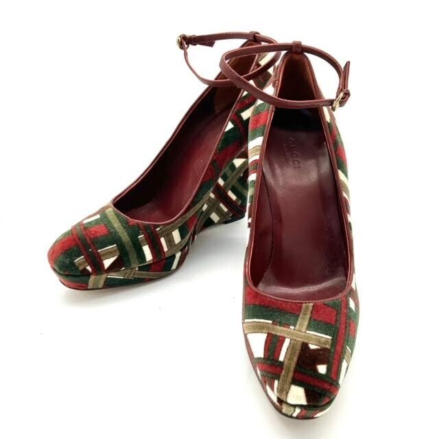 GUCCI　グッチ フラット　パンプス　37 楽天市場】【靴】GUCCI グッチ パンプス ラバー フラット
