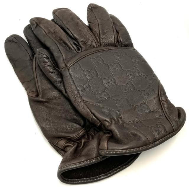 【美品】 GUCCI グッチ グローブ ダークブラウン レザー 手袋 イタリア製 楽天市場】グッチ GUCCI（手袋・アームカバー｜バッグ・小物
