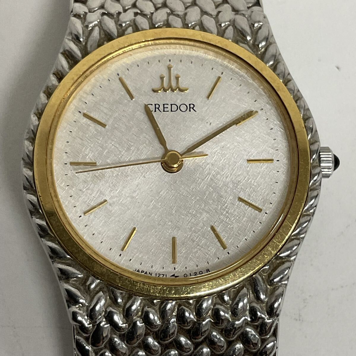 動作品＠中古美品 クレドール 18KT × SS 1271‐0060 楽天市場】セイコー SEIKO クレドール 1271-0060 YG ベゼル