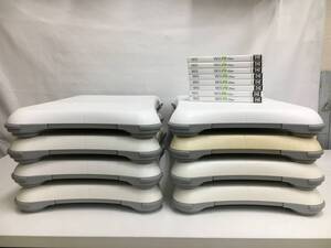 ★動作品・清掃済み★任天堂 Nintendo Wii Fit Plus バランスボード ソフト セット シロ まとめ売り バランスWiiボード【y4-584/0/0】